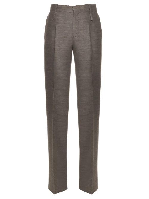 Calvin Klein Collection Havino Wool And Silk-blend Trousers