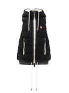 Moncler Grenoble - Logo-patch Quilted-fleece Down Gilet - Womens - Black
