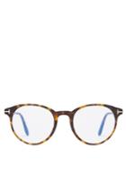 Mens Eyewear Tom Ford Eyewear - Round Tortoiseshell-acetate Glasses - Mens - Black