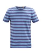 Matchesfashion.com Polo Ralph Lauren - Striped Logo-embroidered Cotton-jersey T-shirt - Mens - Navy Multi