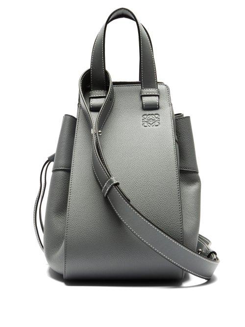 Matchesfashion.com Loewe - Hammock Medium Grained Leather Tote - Womens - Grey