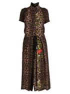 Preen By Thornton Bregazzi Wyatt Python-print Hammered-silk Dress
