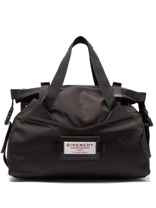 Matchesfashion.com Givenchy - Downtown Logo Patch Holdall - Mens - Black