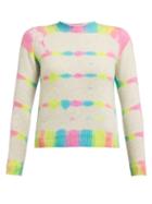 Matchesfashion.com The Elder Statesman - Prism Dyed Cashmere Sweater - Womens - Multi