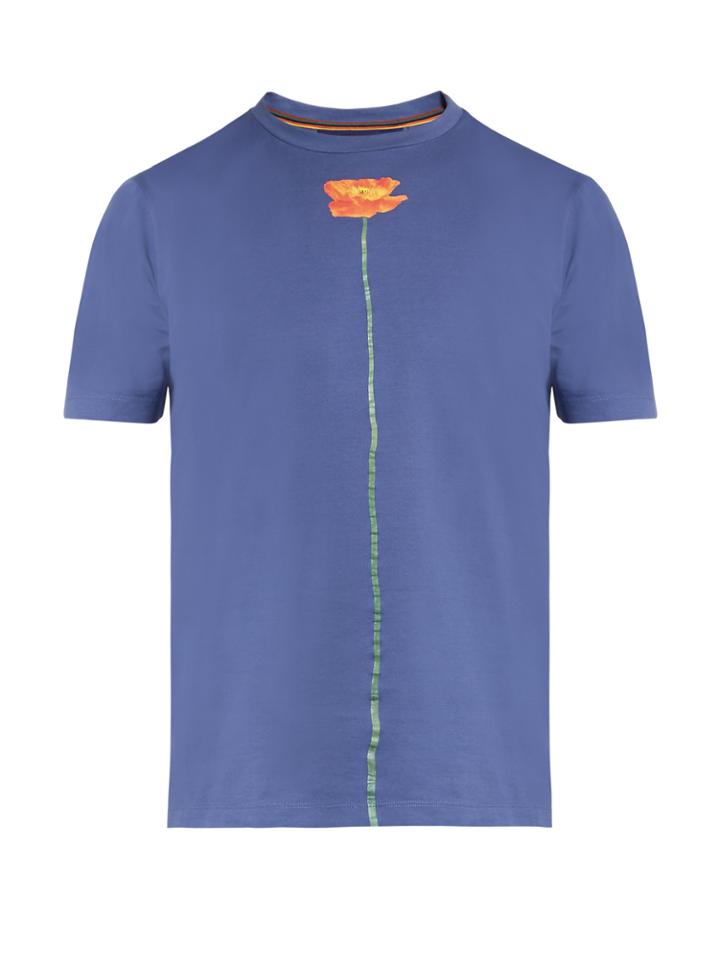 Paul Smith Photo Flower-print Cotton T-shirt