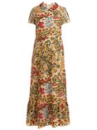 Redvalentino Floral-embroidered Macram Dress