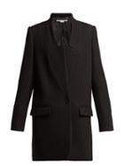 Matchesfashion.com Stella Mccartney - Bryce Single Breasted Wool Twill Coat - Womens - Black
