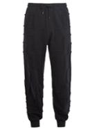 Marcelo Burlon Exposed-edge Cotton-jersey Track Pants