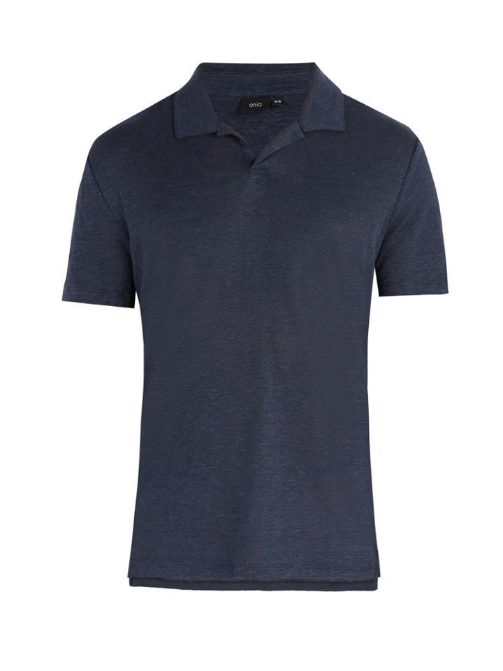 Onia Shaun Solid Polo Shirt