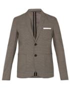 Matchesfashion.com Neil Barrett - Checked Single Breasted Blazer - Mens - Brown