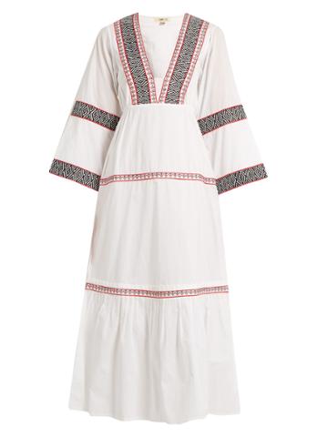 Daft Istanbul Embroidered-cotton Dress