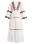 Daft Istanbul Embroidered-cotton Dress