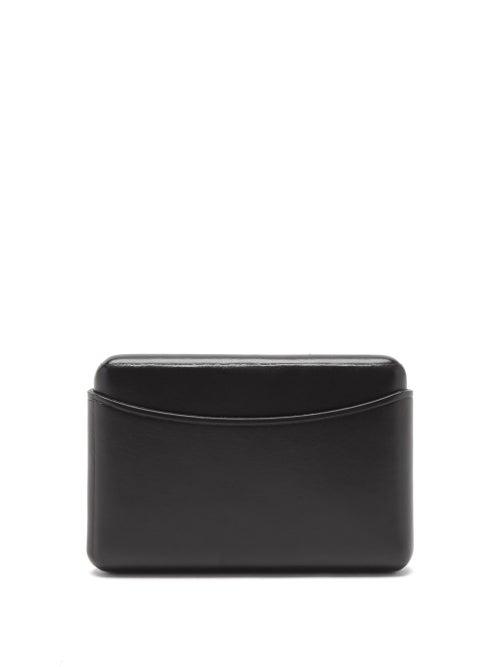 Lemaire - Moulded Leather Cardholder - Mens - Black