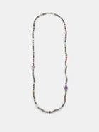 Ileana Makri - Globetrotter Diamond & 18kt Gold Beaded Necklace - Womens - Black Multi