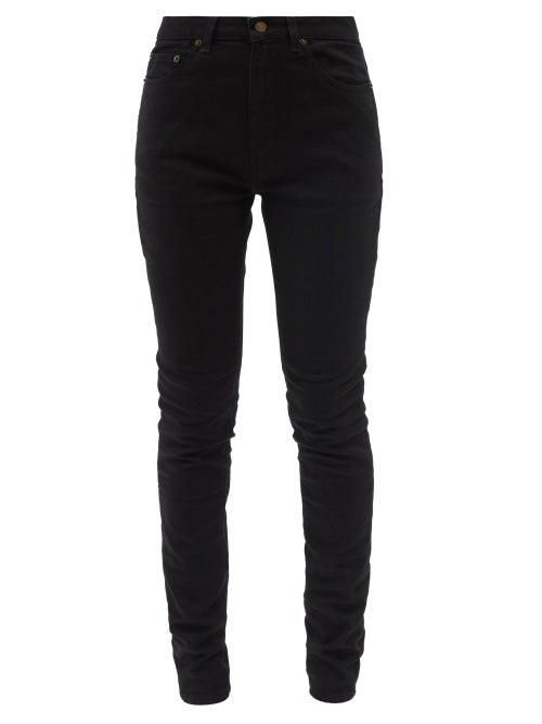 Saint Laurent - High-rise Skinny-leg Jeans - Womens - Black
