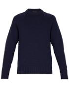 Matchesfashion.com Prada - Crew Neck Wool Sweater - Mens - Blue
