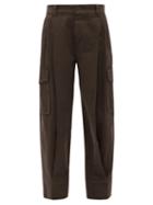 Matchesfashion.com See By Chlo - Pleated Cotton-twill Cargo Trousers - Womens - Khaki