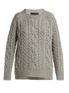 Nili Lotan Arienne Aran-knit Cashmere Sweater