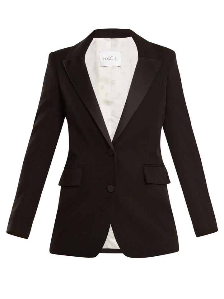 Racil Tokyo Single-breasted Wool Blazer