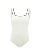 Matchesfashion.com Odyssee - Baybury Scoop-back Swimsuit - Womens - White Black