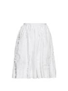 Rochas Ruffle-trimmed High-waisted Skirt