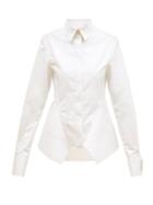 Givenchy - Peplum Poplin Shirt - Womens - White
