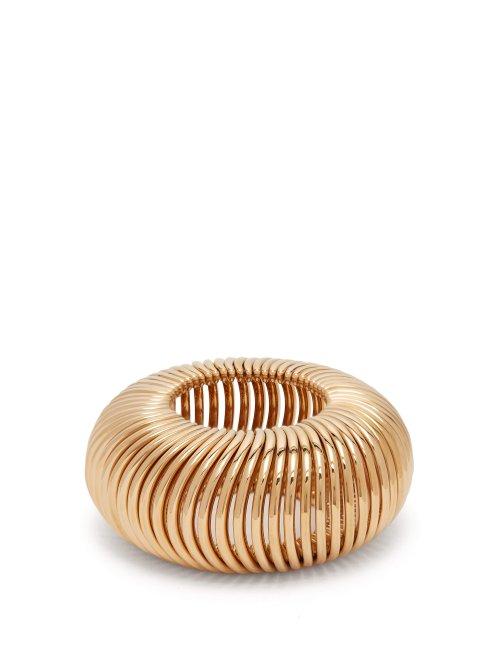 Matchesfashion.com Saint Laurent - Minimaliste Multi Ring Bracelet - Womens - Gold