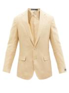 Polo Ralph Lauren - Single-breasted Linen Blazer - Mens - Beige