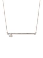 Repossi - Serti Sur Vide Diamond & 18kt White-gold Necklace - Womens - White Gold
