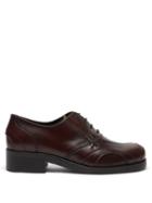 Matchesfashion.com Stefan Cooke - Panelled Leather Oxford Shoes - Mens - Burgundy