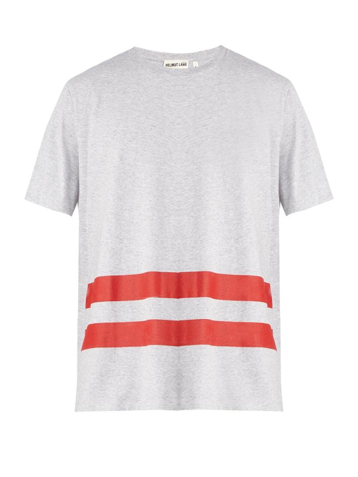Helmut Lang Stripe-print Cotton T-shirt