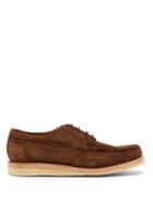 Matchesfashion.com Grenson - Tucker Suede Derby Shoes - Mens - Brown