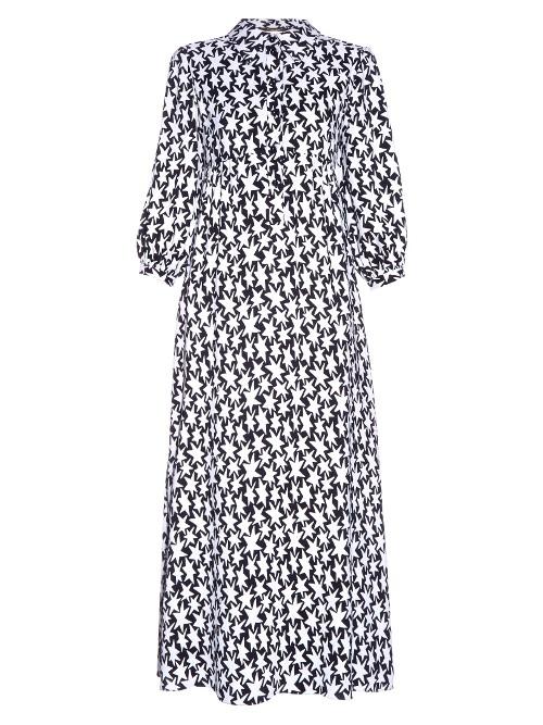 Saint Laurent Star-print Midi Shirtdress
