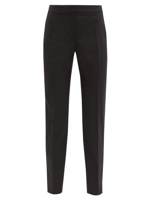 Matchesfashion.com Stella Mccartney - Vivian Tapered-leg Wool Trousers - Womens - Black