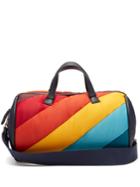 Anya Hindmarch Chubby Barrel Quilted-stripe Travel Bag