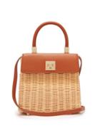 Matchesfashion.com Sparrows Weave - The Classic Wicker And Leather Top Handle Bag - Womens - Tan