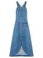 See By Chloé Curved-hem Denim Apron Dress