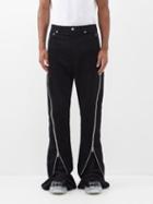 Rick Owens - Bolan Zip-embellished Cotton-corduroy Trousers - Mens - Black