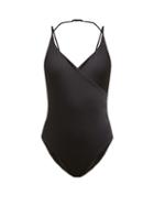 Matchesfashion.com Skin - The Perry Wrap Swimsuit - Womens - Black