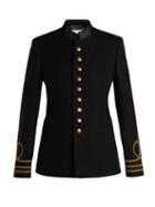 Matchesfashion.com Saint Laurent - Single Breasted Wool Coat - Womens - Black