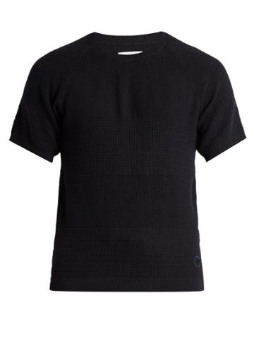 Adidas Originals By Wings + Horns Linear Cotton-blend Knit Sweater