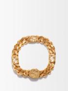 Gucci - Gg-link Engine-turned Chain Bracelet - Womens - Yellow Gold