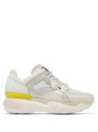 Matchesfashion.com Fendi - Contrast Panel Low Top Trainers - Womens - White