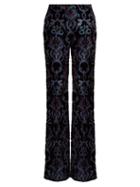 Roberto Cavalli Velvet Monkey And Snake Wide-leg Trousers
