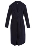 Connolly Tie-waist Hooded Longline Cashmere Cardigan