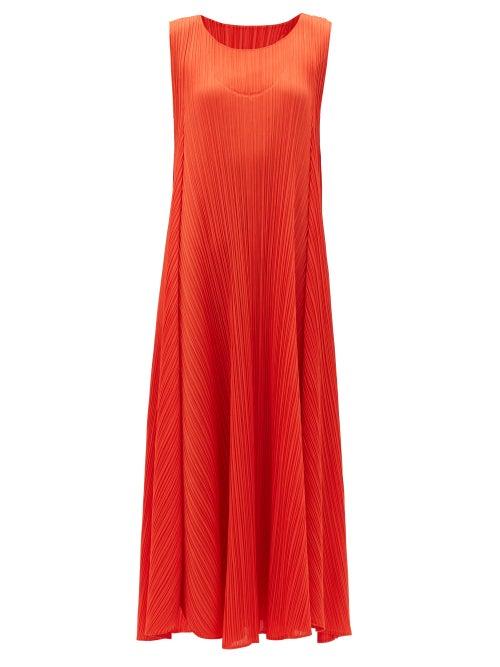 Matchesfashion.com Pleats Please Issey Miyake - Technical-pleated Dress - Womens - Red