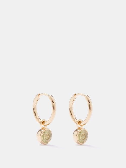 Theodora Warre - Topaz, Sapphire & Gold-plated Silver Earrings - Womens - Yellow Multi