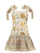 Matchesfashion.com Zimmermann - Edie Floral-print Linen Mini Dress - Womens - Green Print