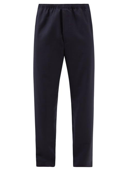 Acne Studios - Peacemo Wool-blend Trousers - Mens - Navy