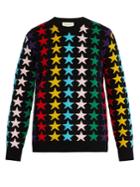 Gucci Star-intarsia Chunky-knit Wool Jumper